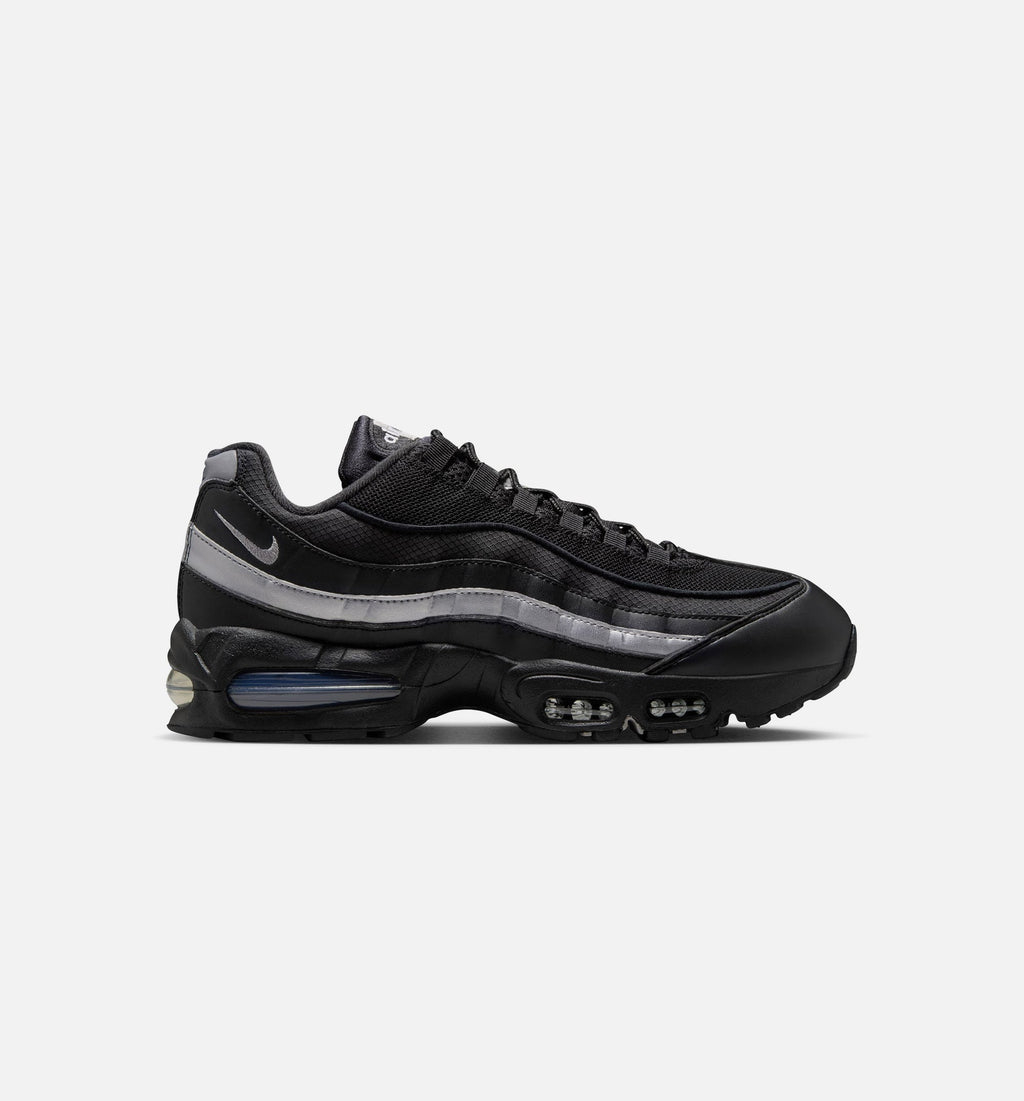 Air Max 95 Big Bubble OG Reflective Accents - Men's Lifestyle Shoe (Black/Black/White/Metallic Silver)