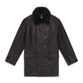 Black Oakland Wreath Winter Leather Coat
