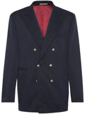 Brunello Cucinelli double-breasted silk blazer