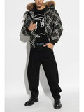 Burberry checked padded jacket