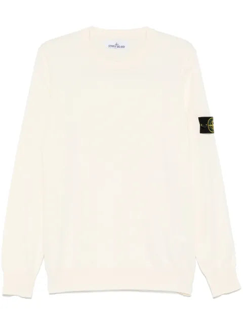 Stone Island patch-detail crewneck sweater