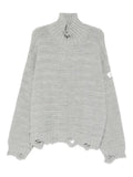 MM6 Maison Margiela turtleneck frayed sweater