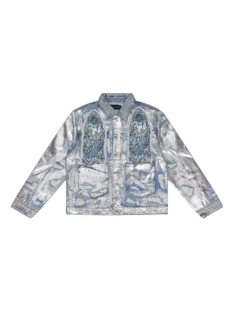 Who Decides War  Heavy Metal denim trunker jacket
