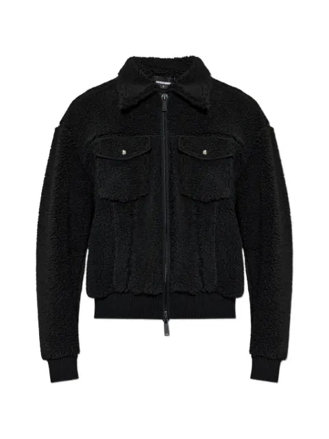 DSQUARED2 fleece zip-up jacket