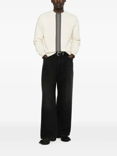 Gucci knit wool sweater with Web intarsia