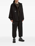 FINGERCROXX logo-patch hooded jacket