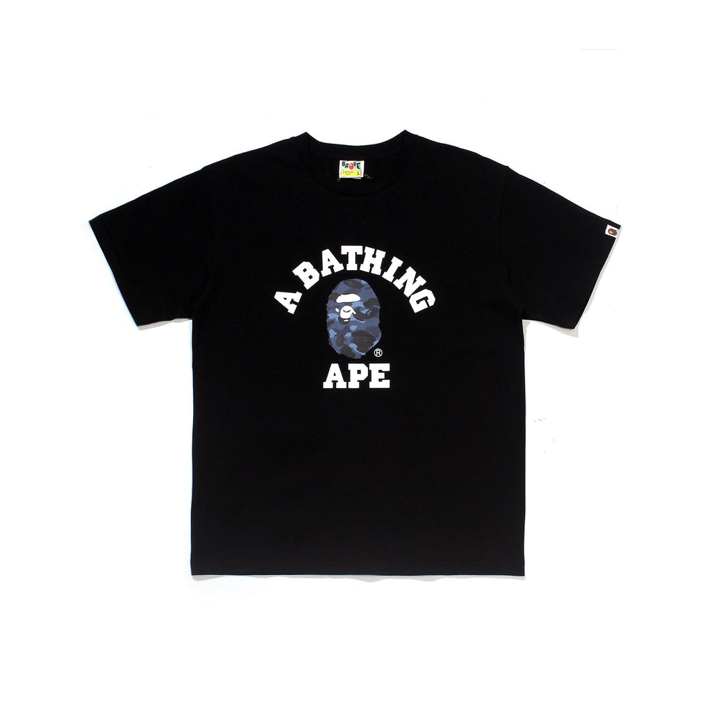 Bape Bearbrick T-Shirt Casual Letter Printed Round Neck Short Sleeve