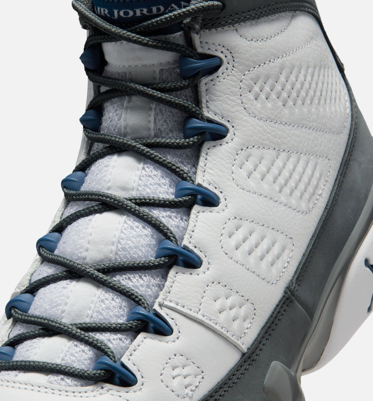 Air Jordan 9 Retro Flint Grey and French Blue | Men's Lifestyle Shoe | White/French Blue/Flint Grey