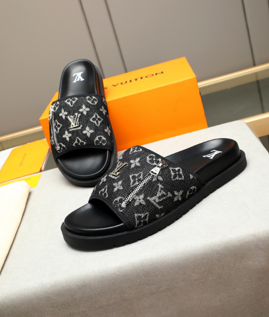Luxury Monogram Comfort Slide Sandals – Premium Non-Slip Lightweight Summer Slides