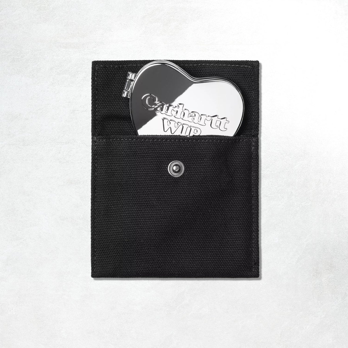 Carhartt WIP Heart Pocket Mirror: Silver