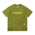 Gallery Dept T-Shirt Hand Painted Splash Ink Letter Short Sleeve T-Shirt