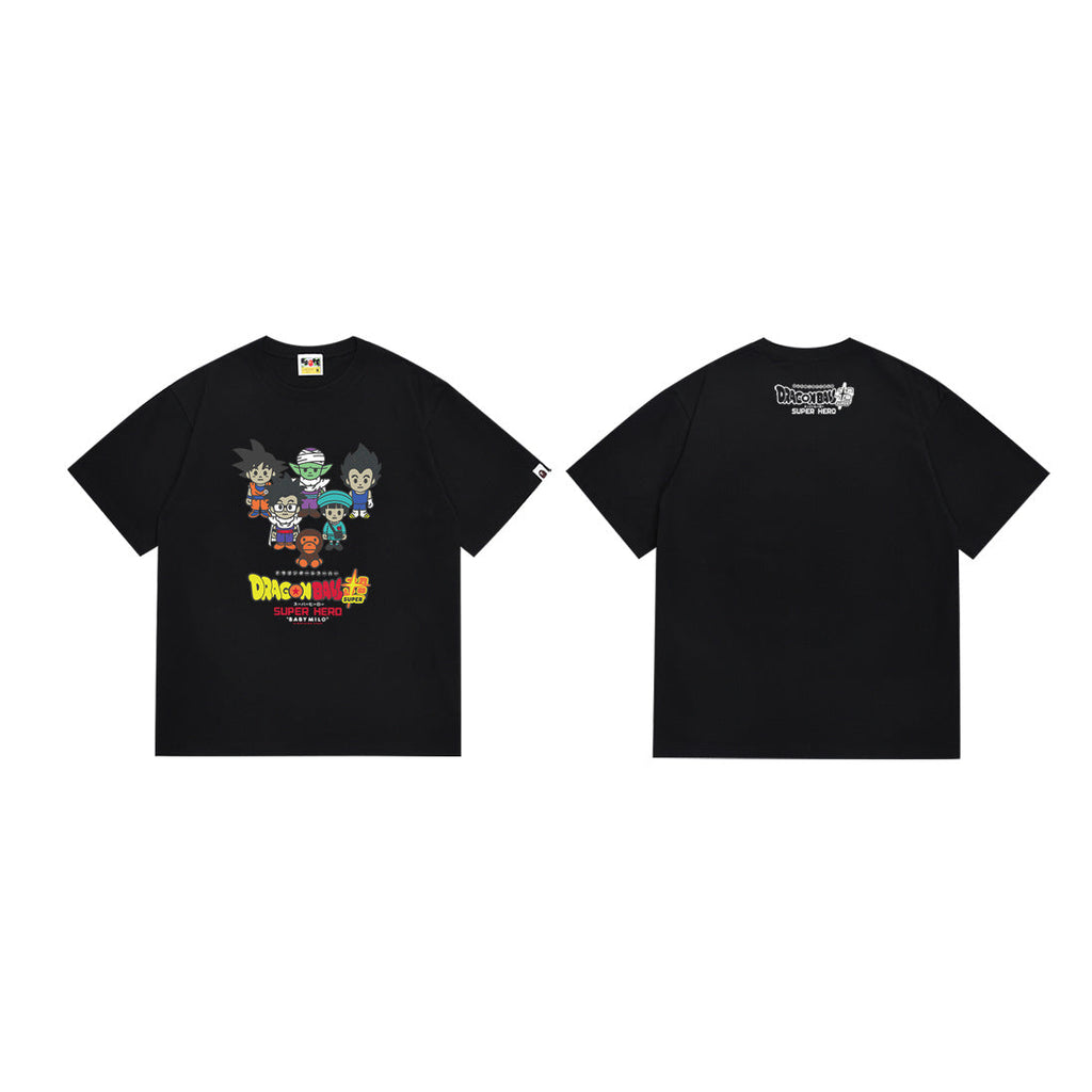 BAPE Ape Head Shark Print Loose Casual Unisex T-Shirt