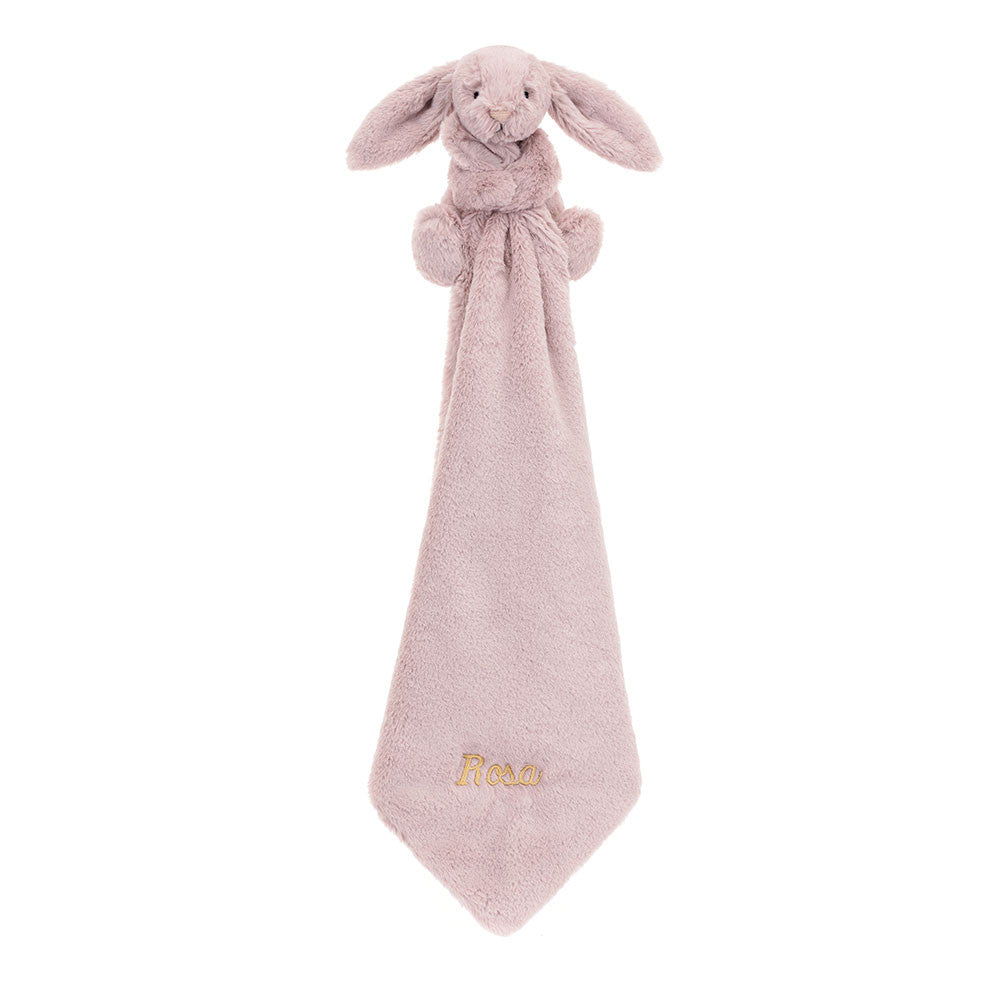 Personalized Bashful Luxe Bunny Rosa Soother