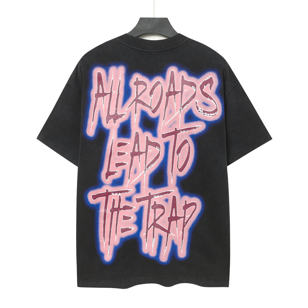 Godspeed Booby Trap Washed Black Graphic T-Shirt