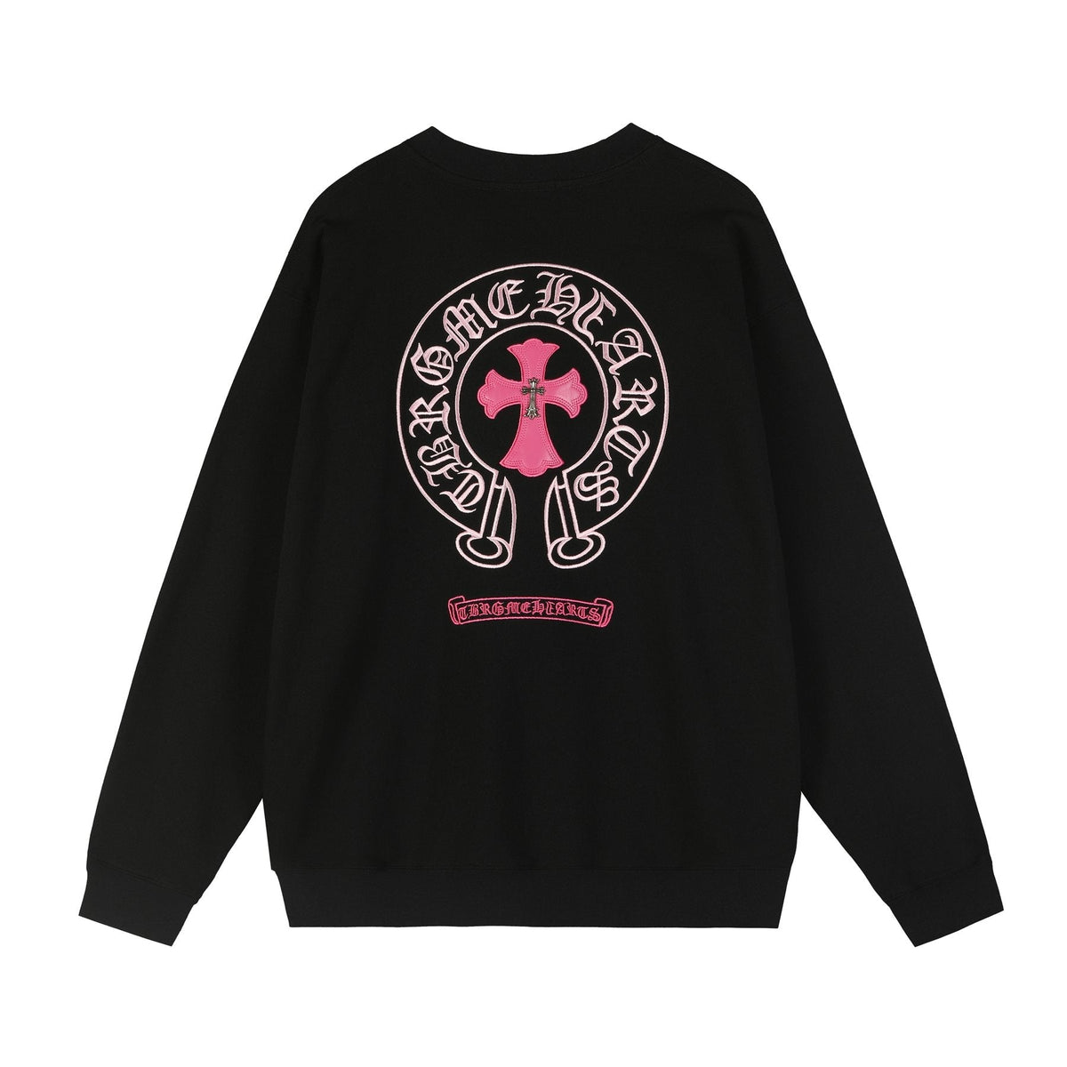 Chrome Hearts Contrast Leather Label Graphic Sweatshirt