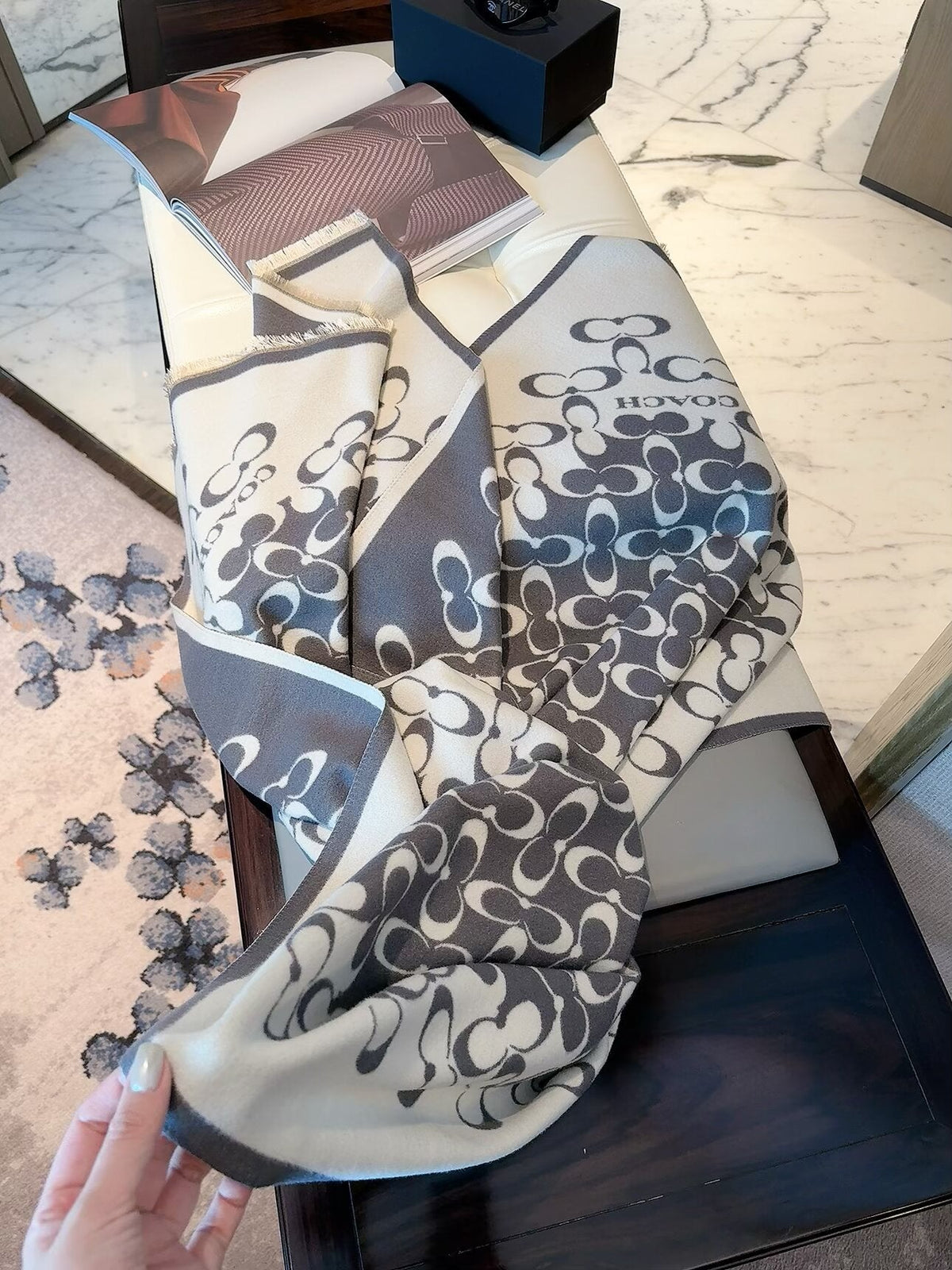 Coach Style Signature C Print Scarf