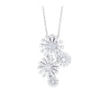 Damiani Style Floral Cubic Zirconia 18K Gold-Plated Necklace