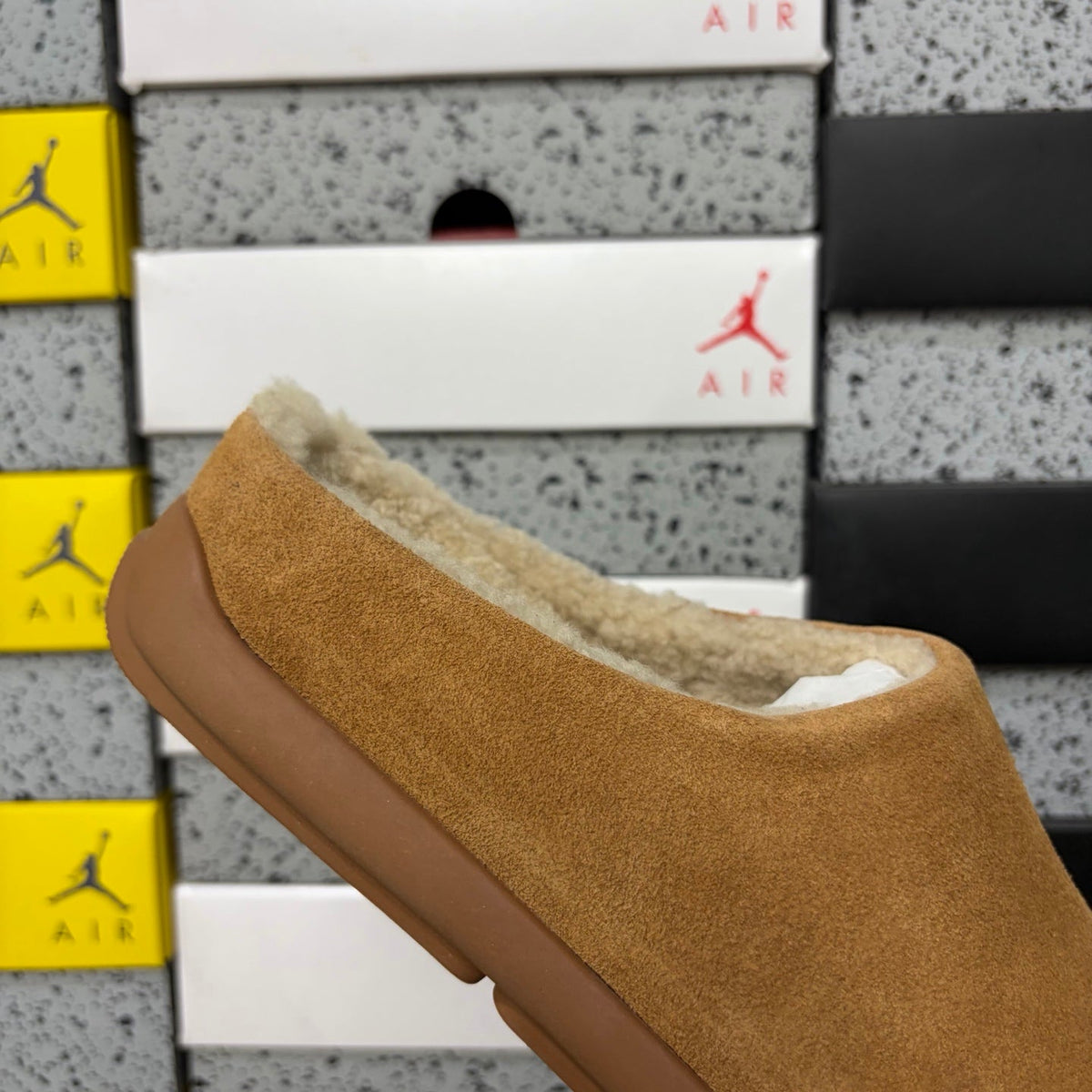 UGG Funkette Mule – Women’s Sheepskin-Lined Suede Slip-On in Chestnut
