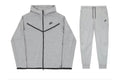 Nike Sportswear Tech Fleece Full Zip Hoodie & Joggers Set Grey