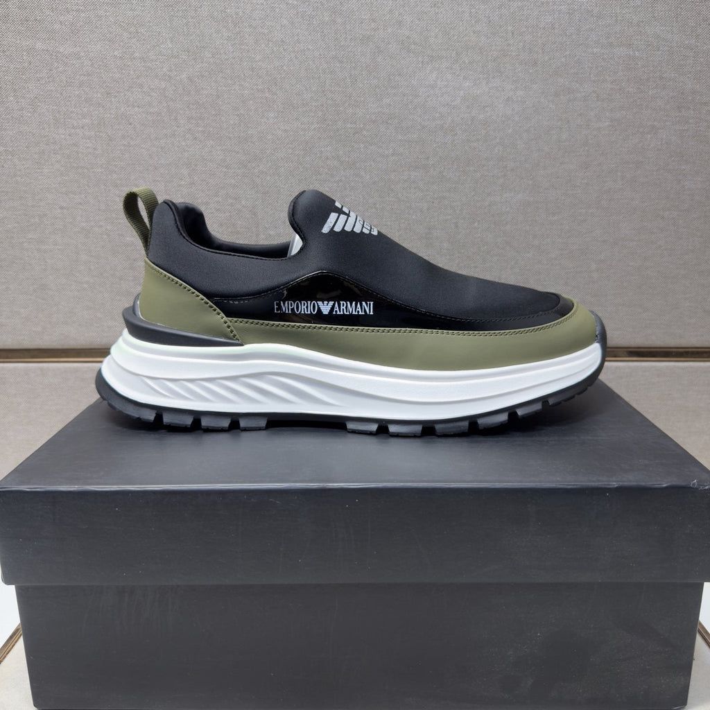 Armani Chunky Sole Slip-On Sneakers