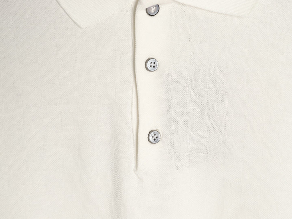 Louis Vuitton Hem-Tab Short-Sleeve Polo Shirt - Cream